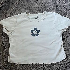 Pacsun crop top. Crème color. Size Small